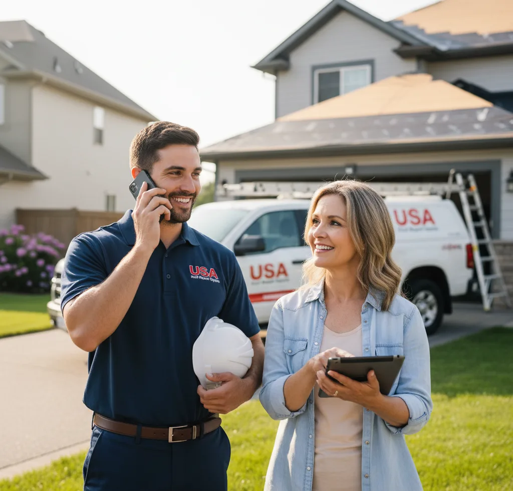 USA Roof Repair Experts customer support in Palmyra